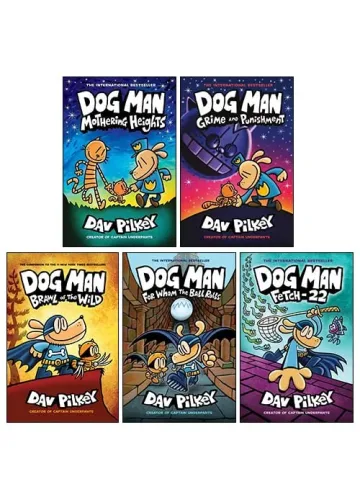 Dog Man Series (6-10) Collection 5 Books Collection Set by Dav Pilkey