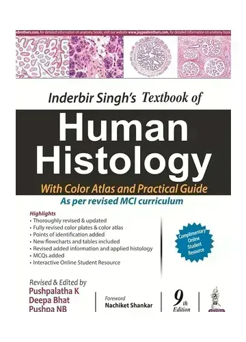 Inderbir Singh's Textbook of Human Histology With Colour Atlas and Practical Guide