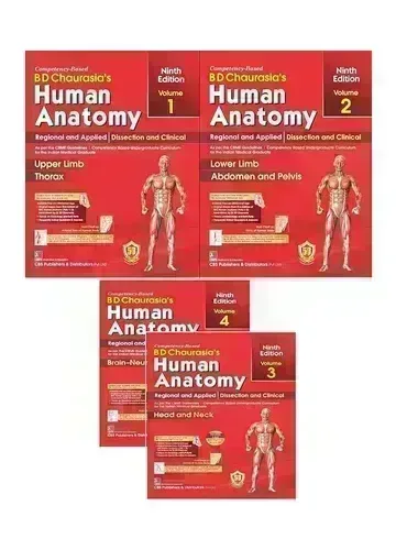 B.D. Chaurasia's Human Anatomy (Vol. 1, 2, 3, 4) by B.D. Chaurasia