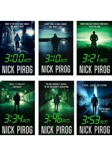 Henry Bins Series 6 Books: 3:00 AM; 3:10 AM; 3:21 AM; 3:34 AM; 3:46 AM; 3:53 AM by Nick Pirog