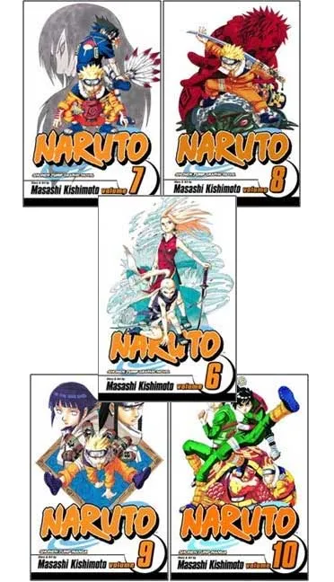 Naruto Manga Series Vol 6-10 by Masashi Kishimoto