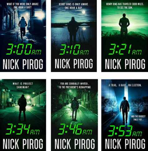 Henry Bins Series 6 Books: 3:00 AM; 3:10 AM; 3:21 AM; 3:34 AM; 3:46 AM; 3:53 AM by Nick Pirog